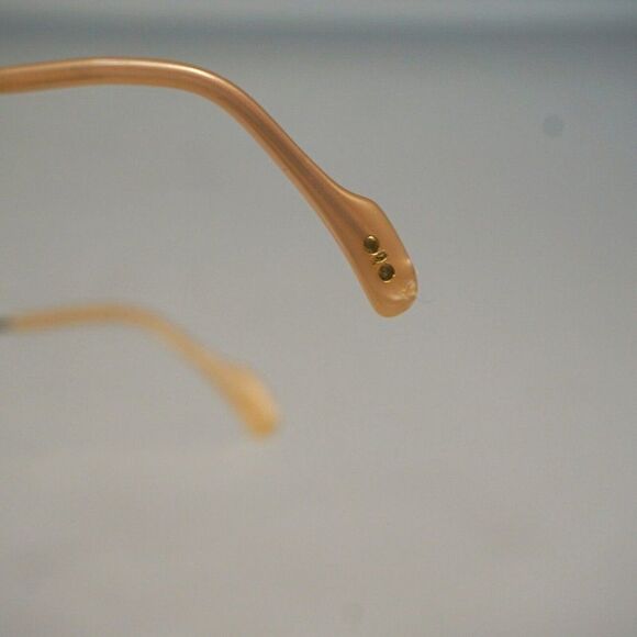 Metzler Germany Signee Eyeglasses Frames Pink Gold Vintage 1970 Demo Lens 56-17